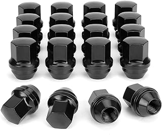 9/16-18 Lug Nuts for 2002-2010 Dodge Ram 1500 2004-2009 Dodge Durango 2006-2010 Dodge Dakota,20PCS One-Piece OEM Factory Style Large Acorn Seat Wheel Lug Nuts for Chrysler Mitsubishi Factory Wheels