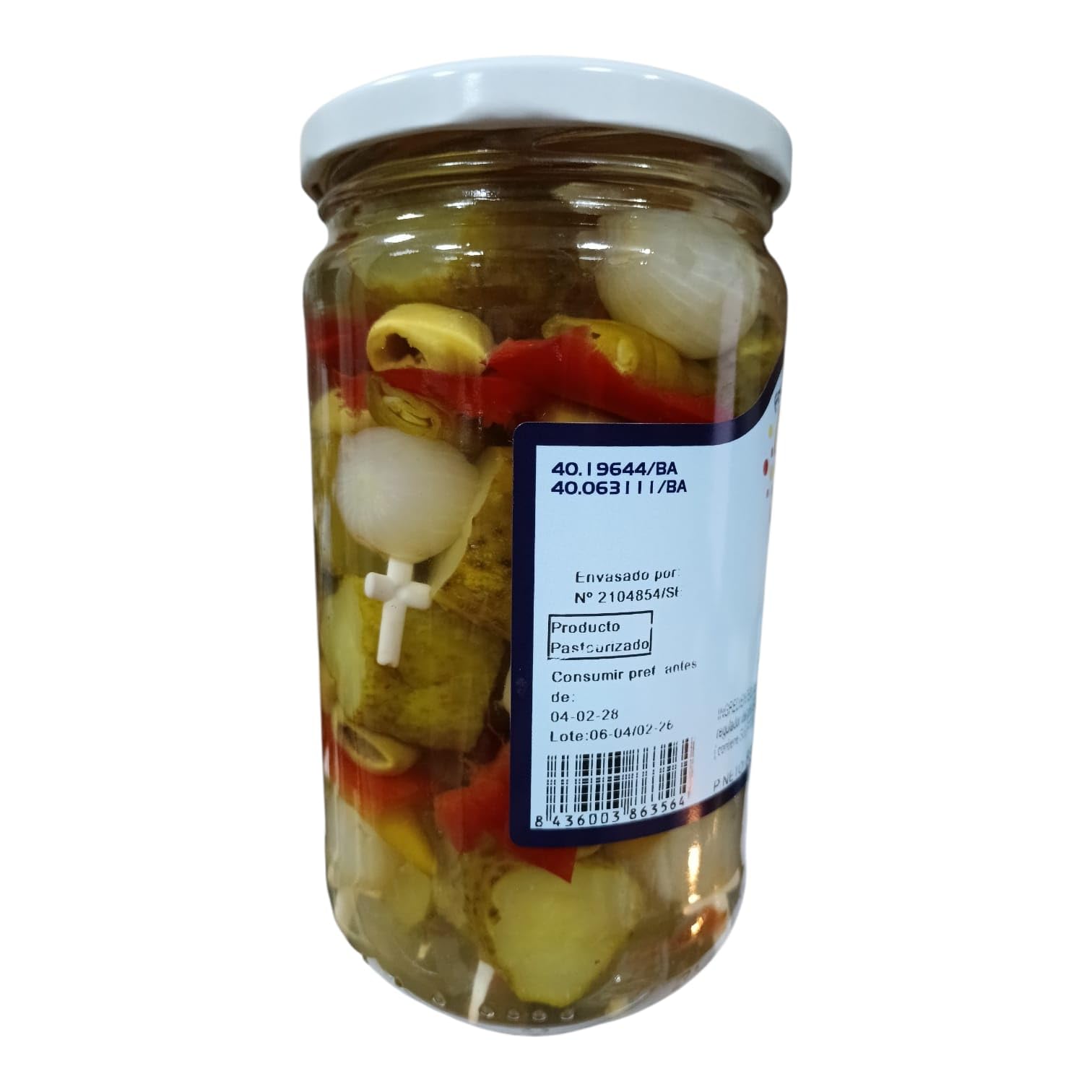 Banderillas de Encurtidos Extra 830g | Aceitunas, Pepinillos, Cebollitas y Guindillas | Aperitivo Tradicional Español | Ideal para Tapas, Picoteo y Aperitivos