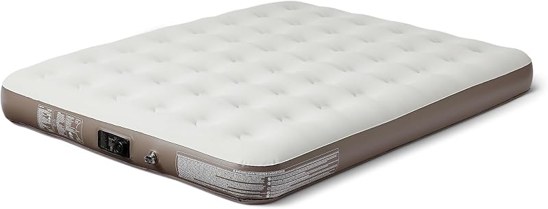 Inflatable Air Mattress with Built-in Pump, Camping Mattress for Travel, Queen Size, 600lb Capacity
