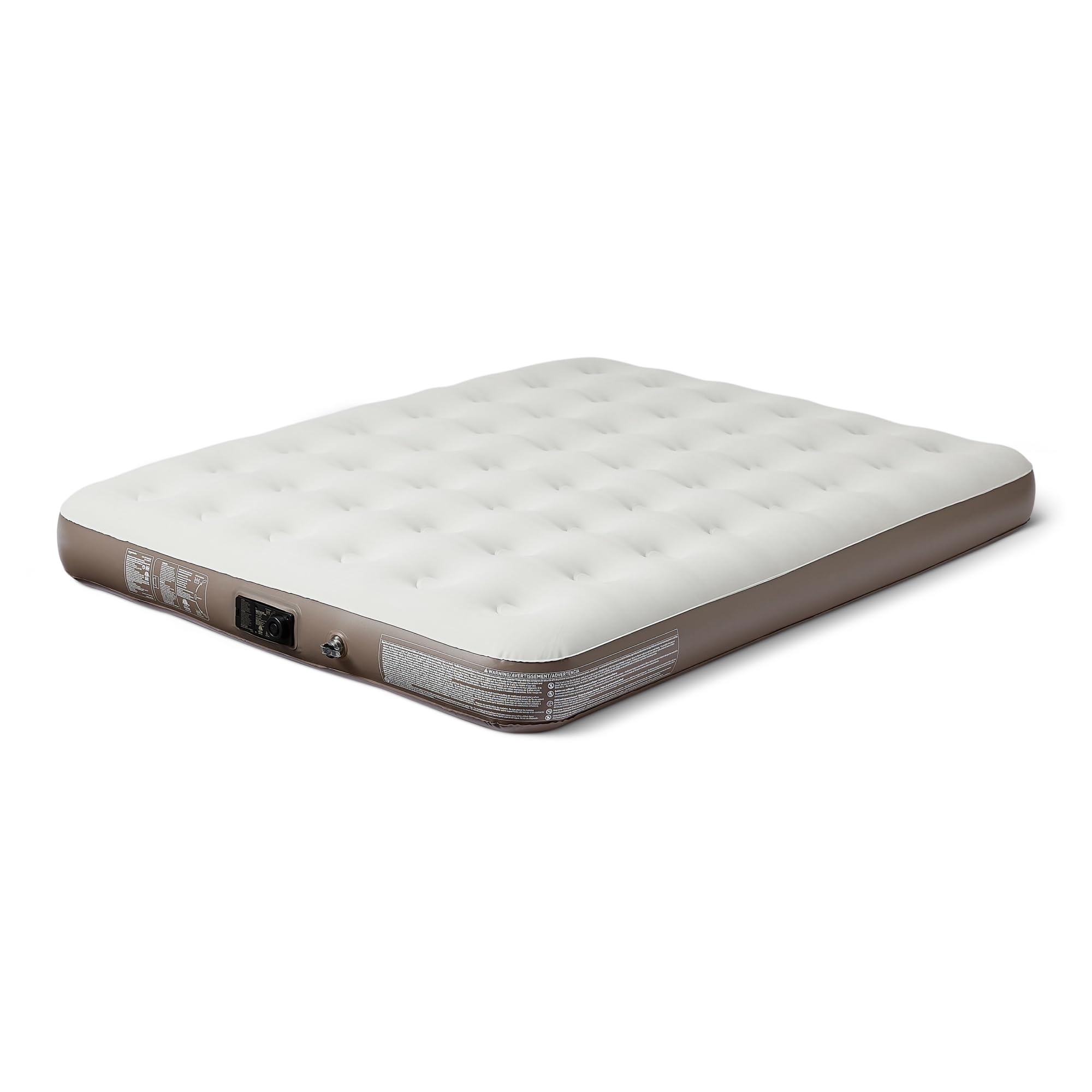 Photo 1 of Amazon Basics Inflatable Air Mattress with Built-in Pump, Camping Mattress for Travel, Queen Size, 600lb Capacity