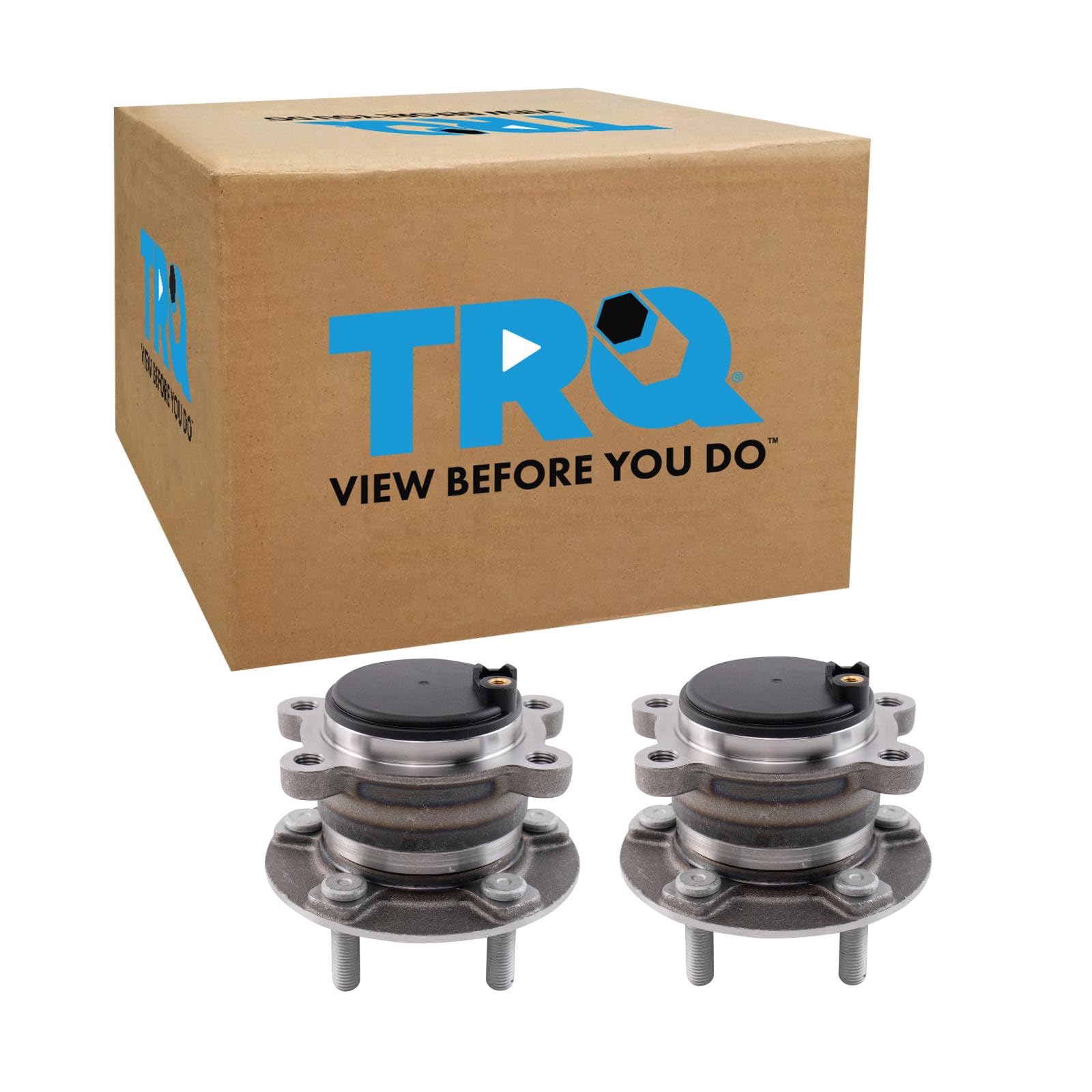 TRQ Rear Driver and Passenger Side Wheel Bearing and Hub Assembly Set 2