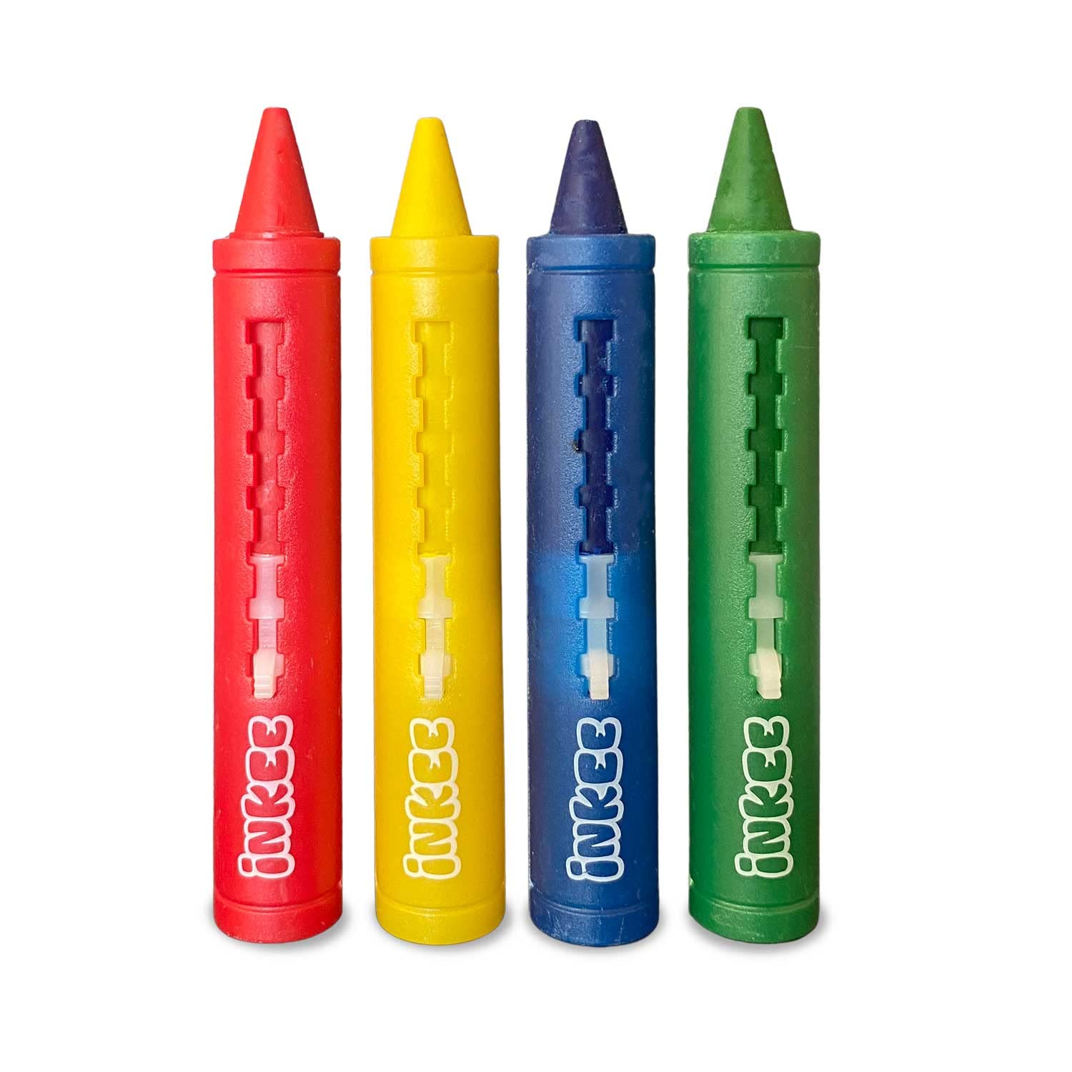 INKEE Crayons Toys wanna, kule do kąpieli dla dzieci, kredki do kąpieli, 4 sztuki, wielokolorowe