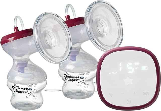 Tommee TippeeMade for MeDoubleElectric Breast Pump, Quiet and Lightweight, USB Rechargeable, Portable Unit with Massage and Express Modes