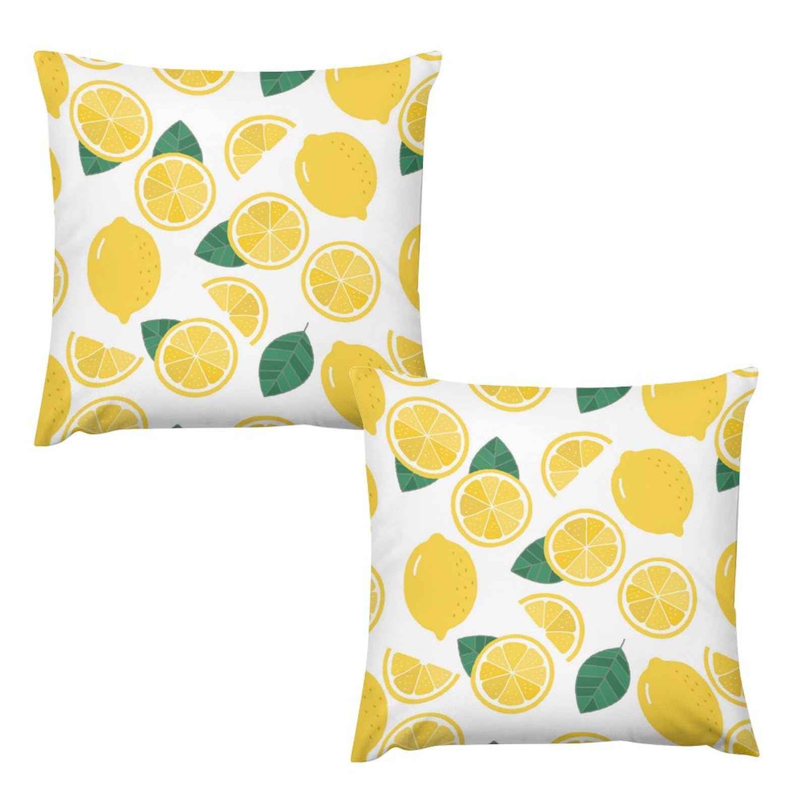 Amazon.co.jp: クッションカバー レモン柄 フルーツ柄 枕カバー