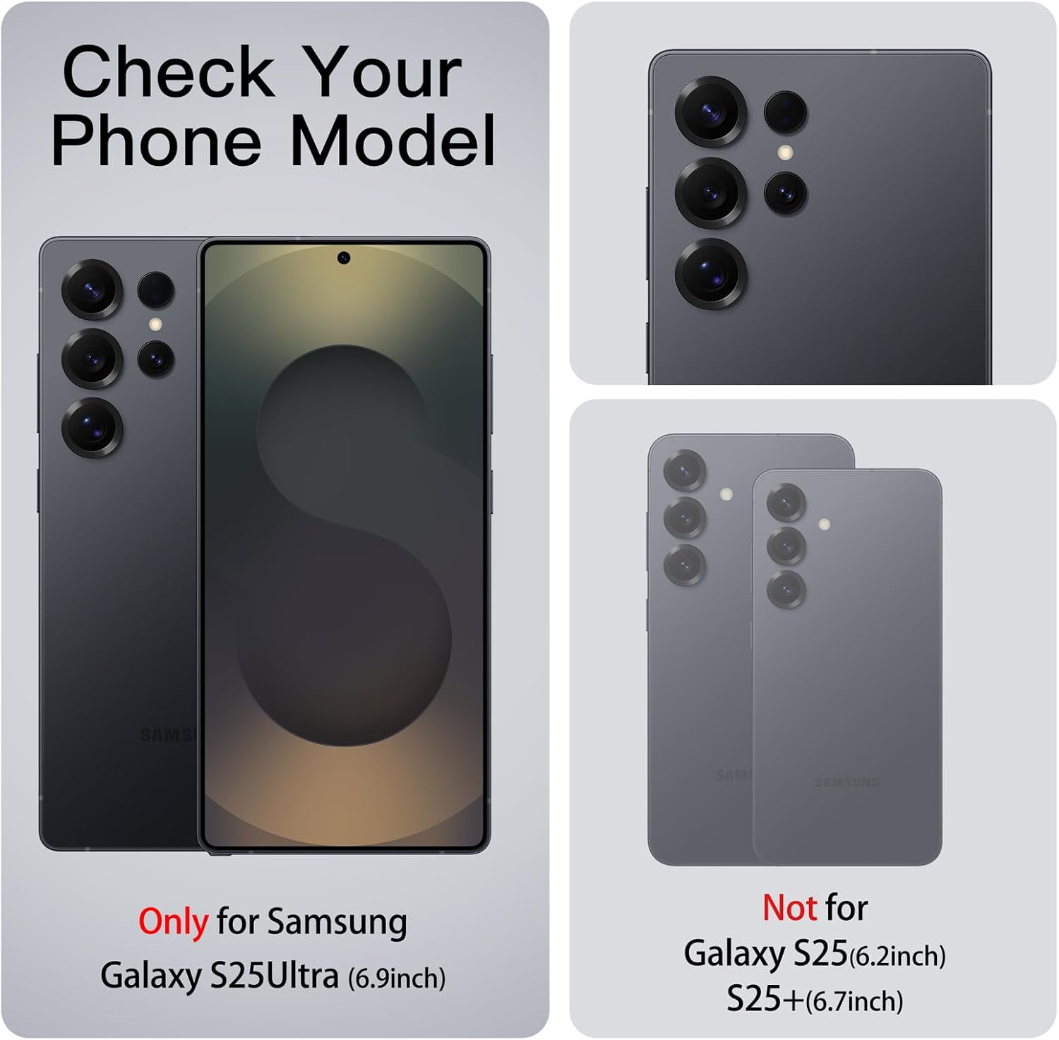 Anqrp Designed for Samsung Galaxy S25 Ultra Case, Built-in [15Ft Drop Protection][Heat Dissipation] Shockproof Military Grade Protection,for Samsung Galaxy S25 Ultra Case,Silver - Image 7