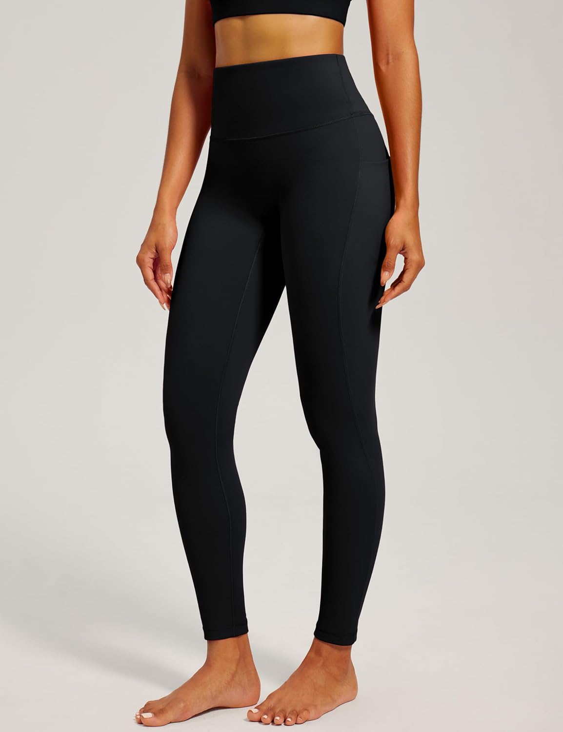 IUGA Womens Hidden Scrunch Butt Lifting Leggings Compression Gym Leggings with Pockets Booty Workout Yoga Pants Tummy Control - Image 2