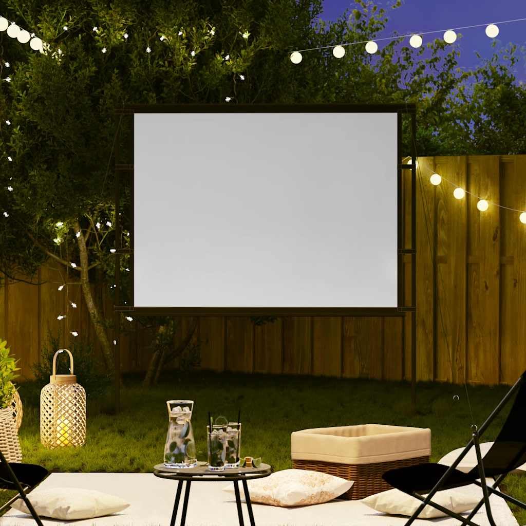 Schermo di proiezione da 100 pollici 4:3 con supporti, schermo portatile per home theater, ufficio e presentazioni