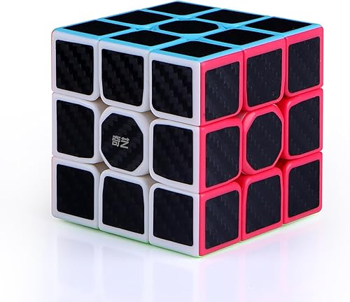 Cubo de velocidad 3x3x3 3x3 cubo mágico rompecabezas juguete para niños y adultos (fibra de carbono)