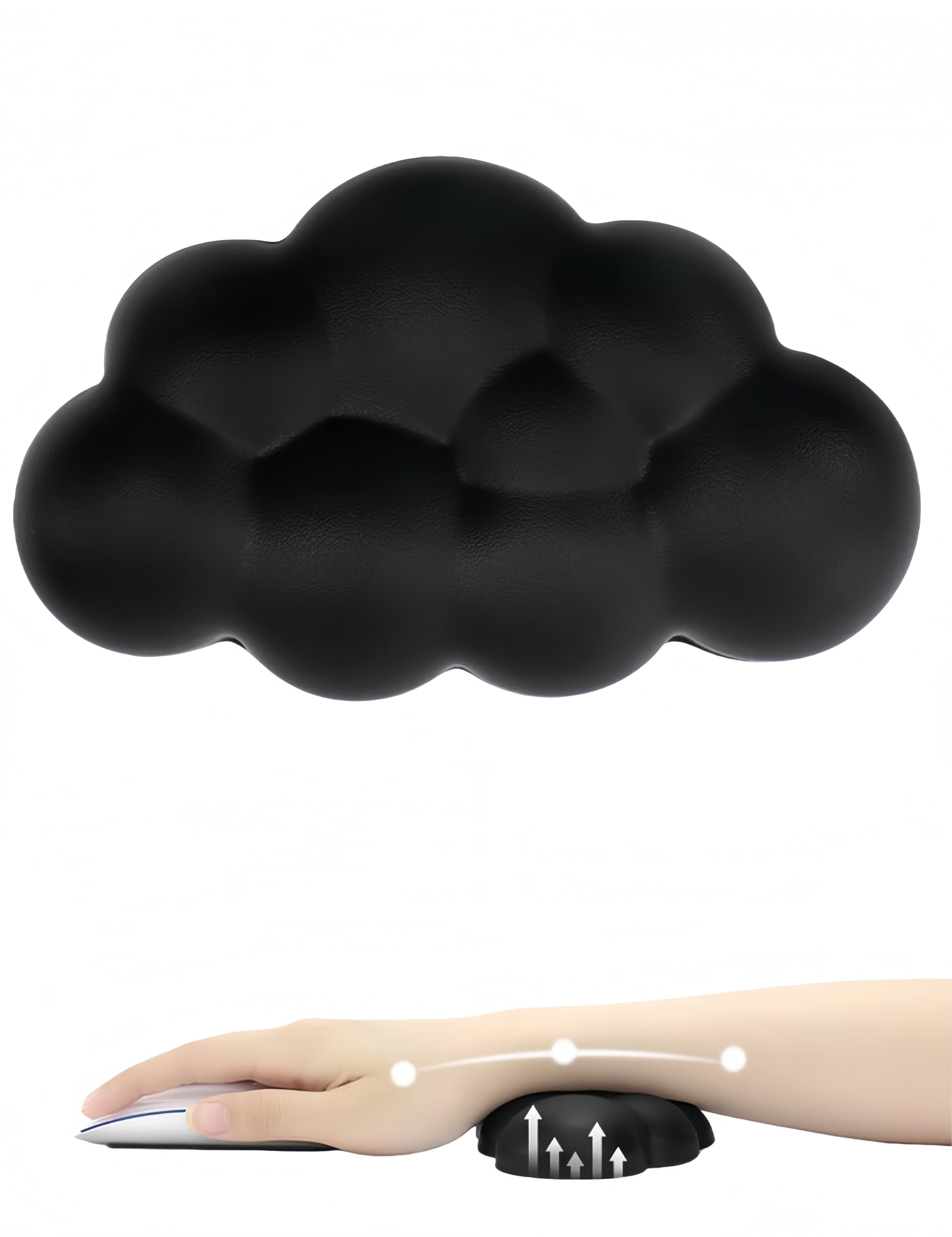 Cloud Wrist Rest Keyboard Wrist Cushion for Keyboard Mouse Ergonomic Memory Foam Wrist Pad Soft PU Leather Non-Slip