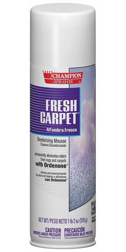 Champion 5147 Sprayon Fresh Carpet Deodorizing Mousse, 18 oz Aerosol (Pack of 12)