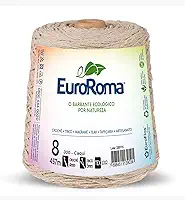 Barbante, Euroroma, 4/8 Fios, Caqui, 600 Gramas, 457 Metros, Multicolor, 640300