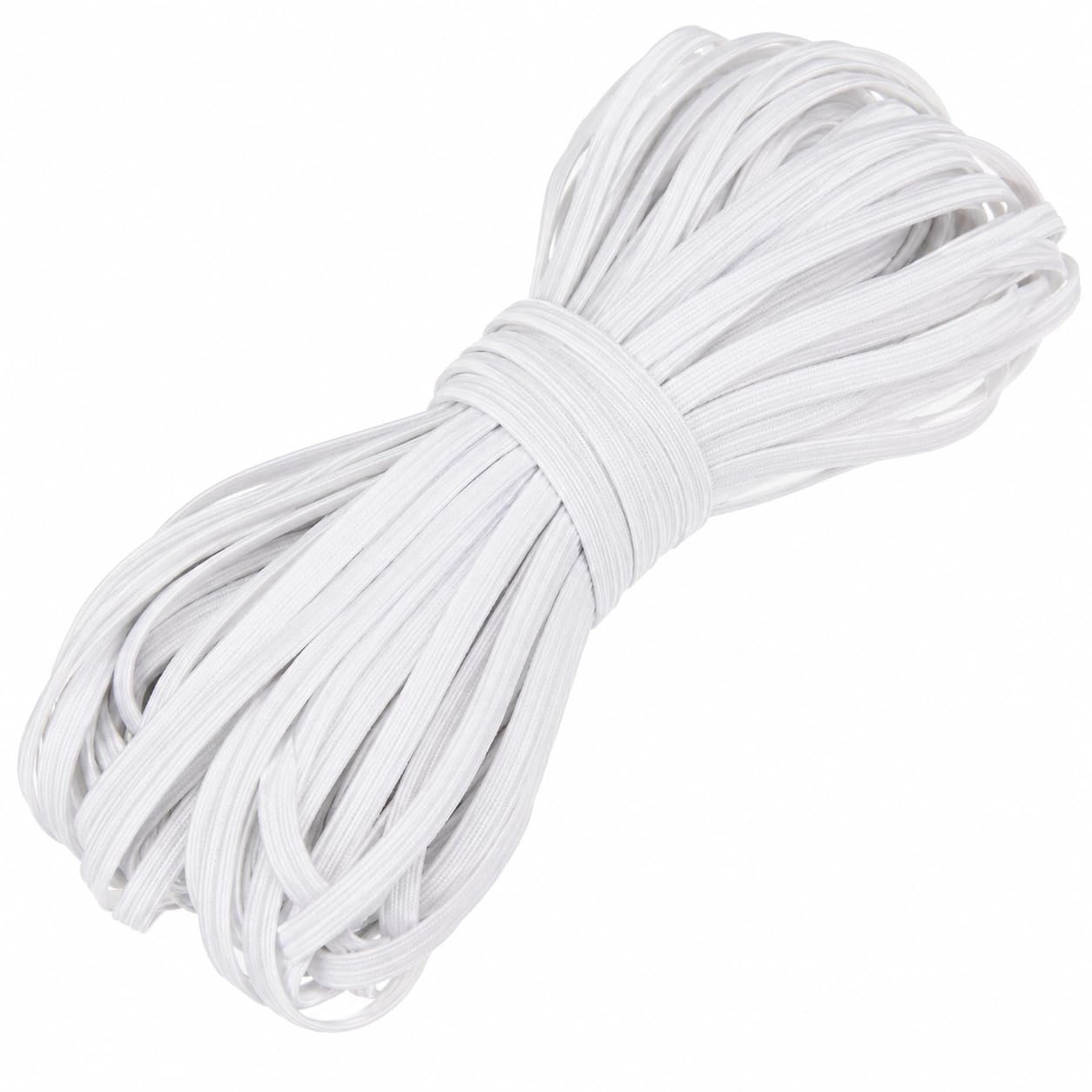 ZENITH Braided 1/4 inch Wide White Elastic Band Elastic Cord, Ideal for Tailoring Sewing, Fashion Designing, Boutique, Stitching and Craft Dress (White, 0.25 Inch 5 mtr)-image-11