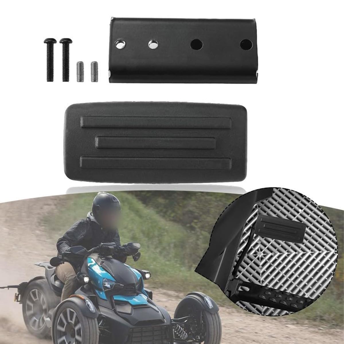 Pédale de Frein allongée, Extension de pédale en Caoutchouc de Moto, Compatible avec Ryker 600 900 Sport & Rally Edition Tous Les modèles Accessoires