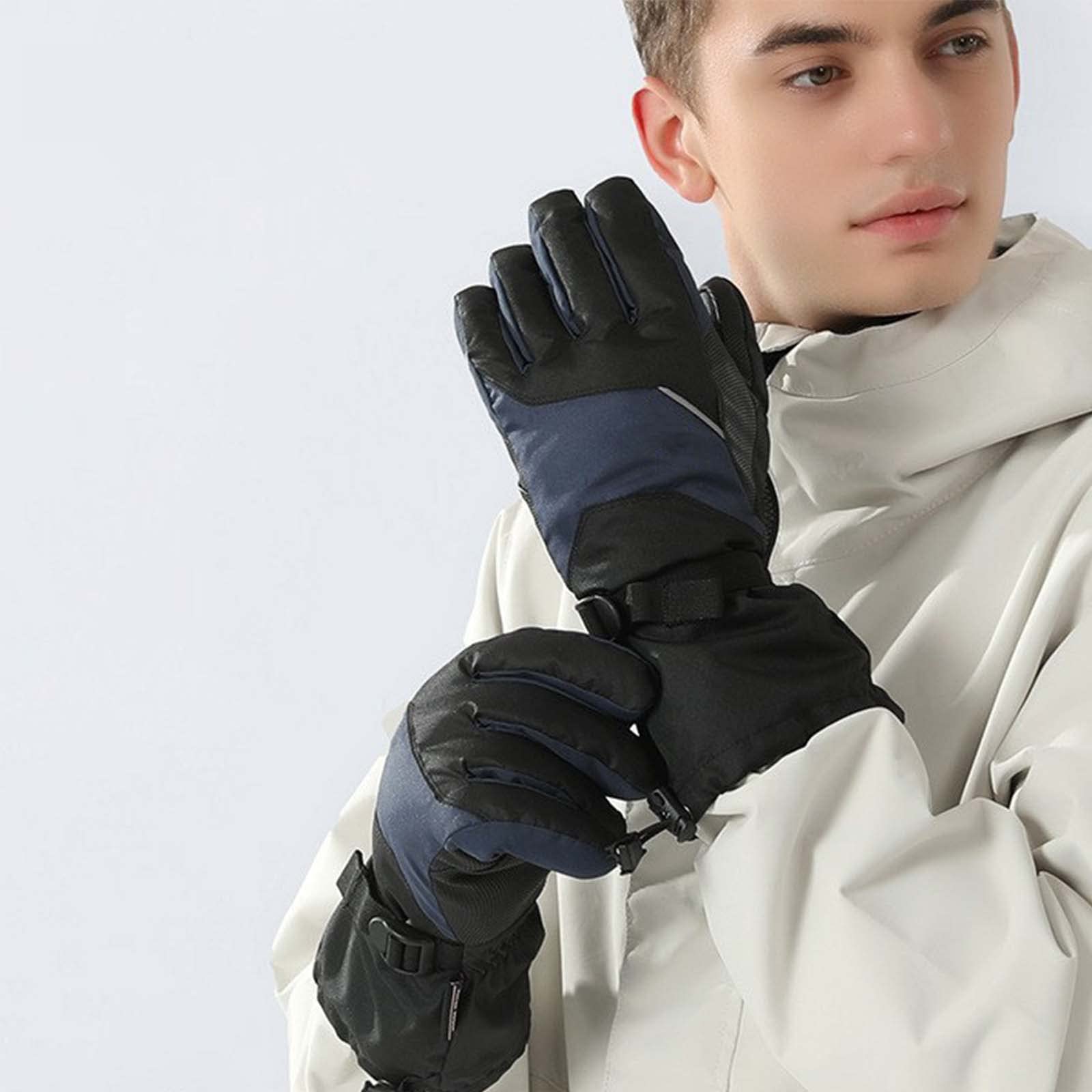 Gants de Ski d'hiver Écran Tactile Ski Snowboard Gants Hommes Femmes Imperméable Polaire Chaud Extérieur Coupe-Vent Neige Mitaines