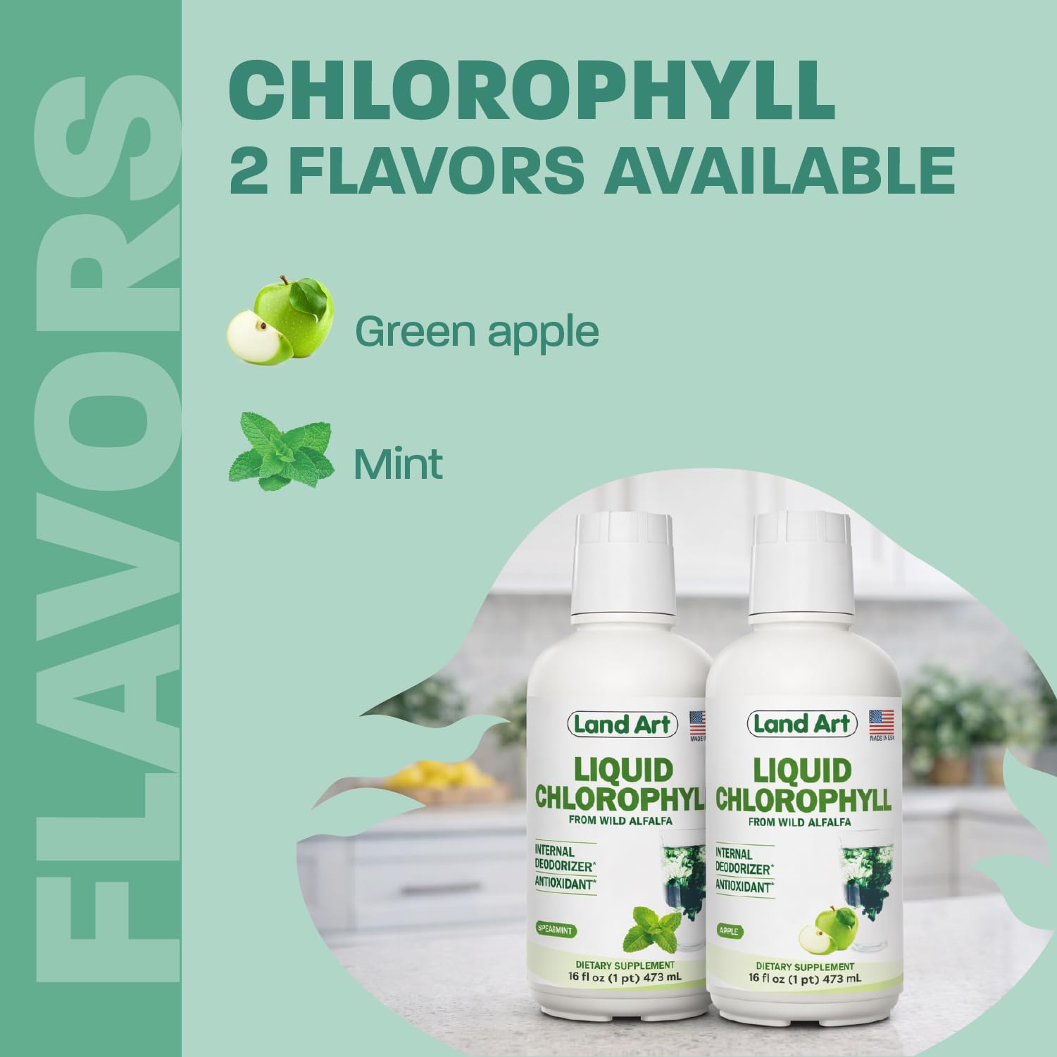 Chlorophyll, Cold-Extracted, Wild Alfalfa, Body Odor, Mint, 16 fl oz — Amazon image 3