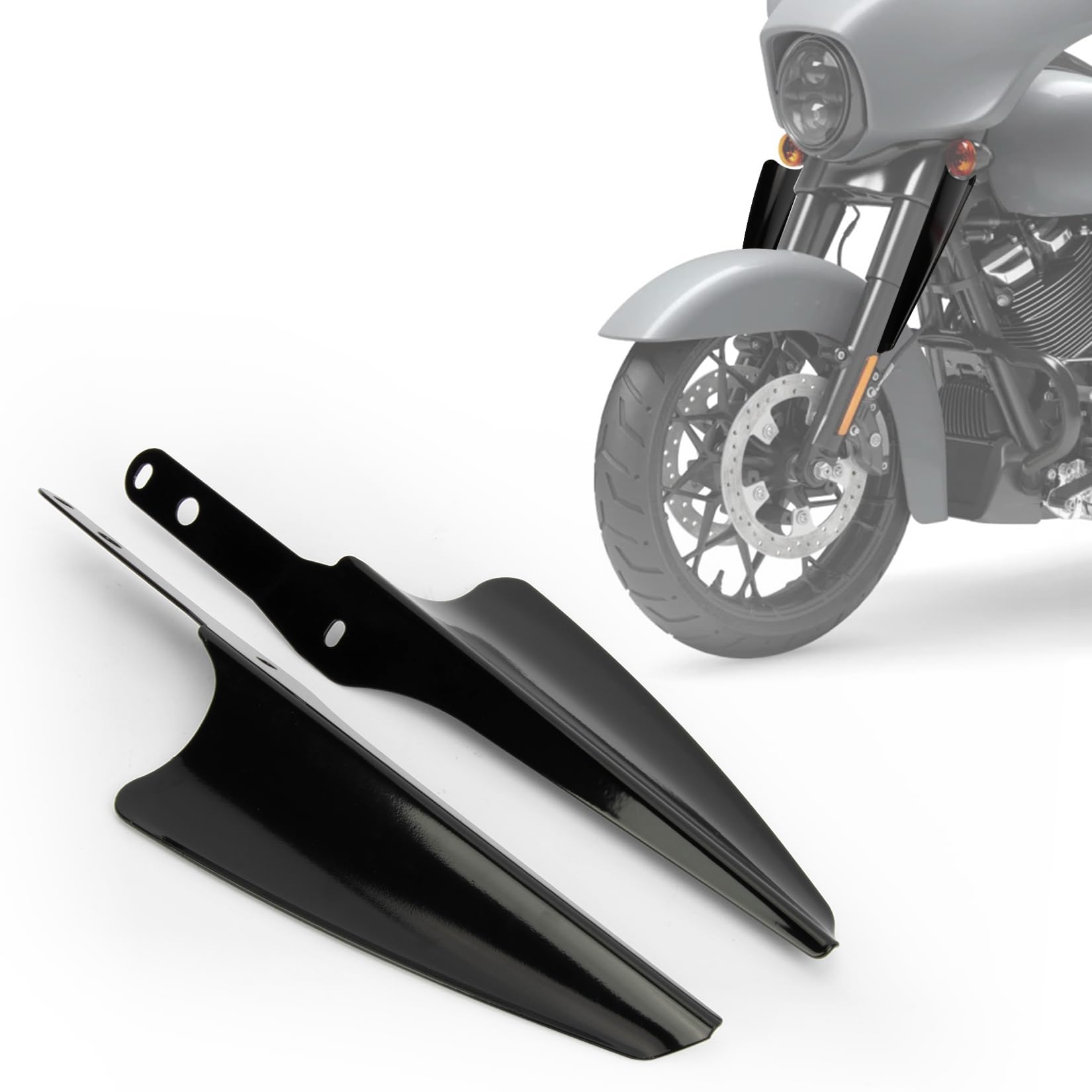 Amazon.com: PSLER Motorcycle Front Fork Mount Wind Deflectors