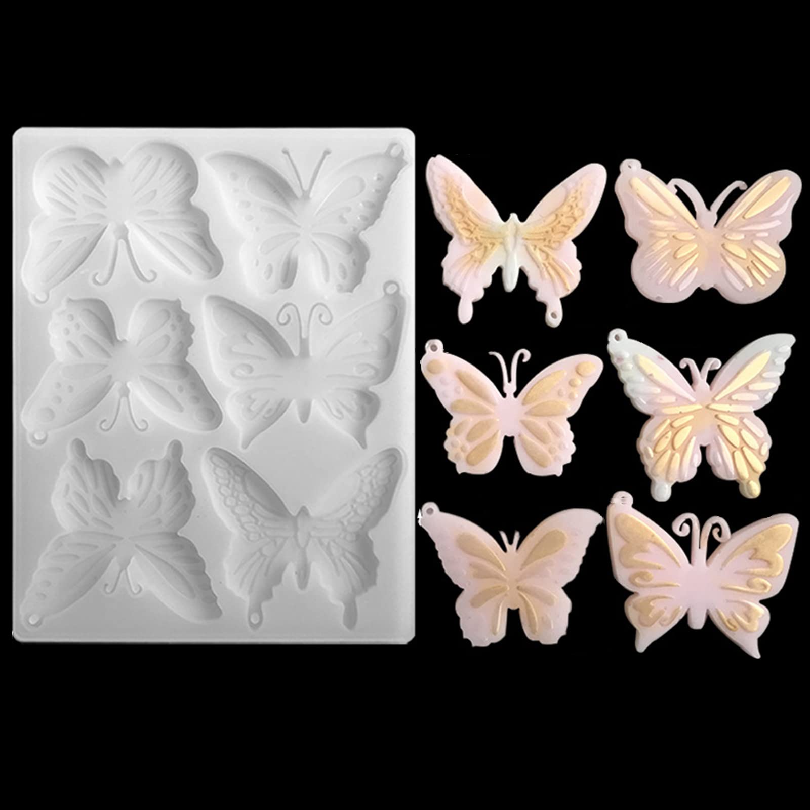 Moule En Résine Pour Boucles D'oreilles Papillon – Pendentif Silicone DIY Dangl