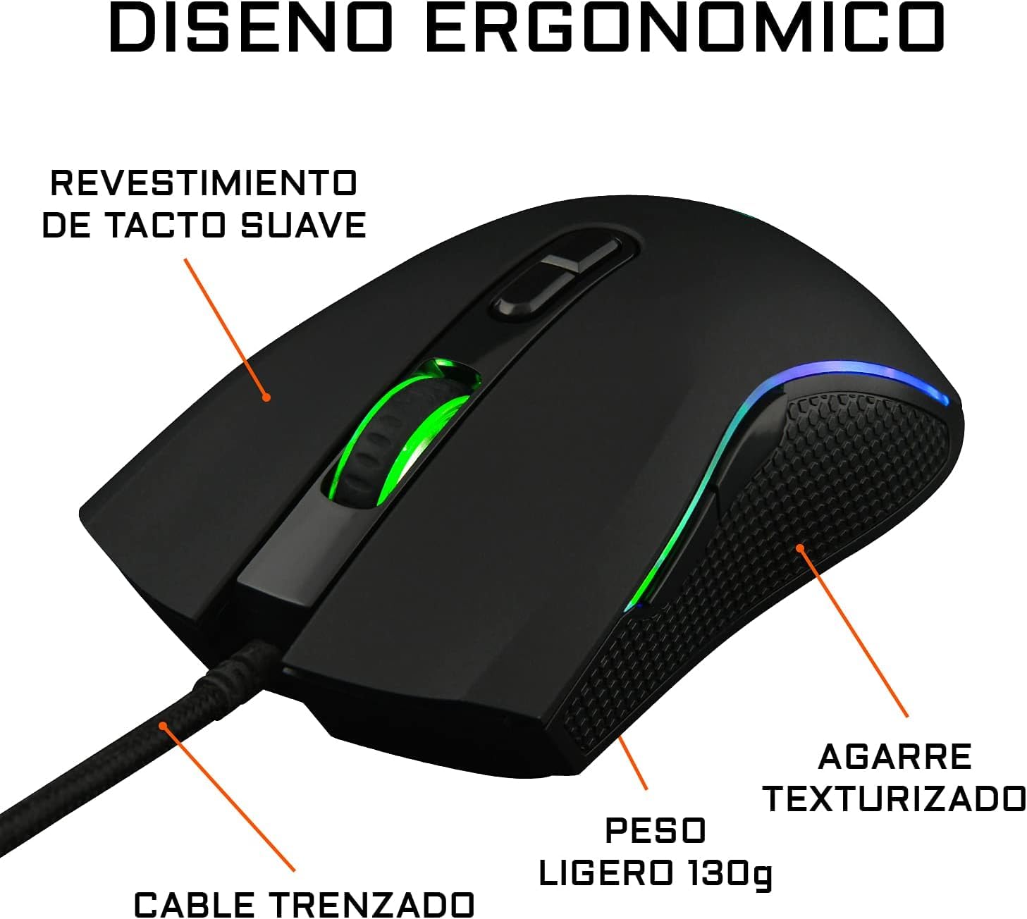 G-Lab Combo Yttrium - Pack Teclado y Raton Gaming, Combo 3 en 1 con Teclado Gaming QWERTY, 105 Teclas, Ratón Gamer 2600 dpi, Alfombrilla de ratón Gamer - PC/PS4/PS5 (Nueva versión)
