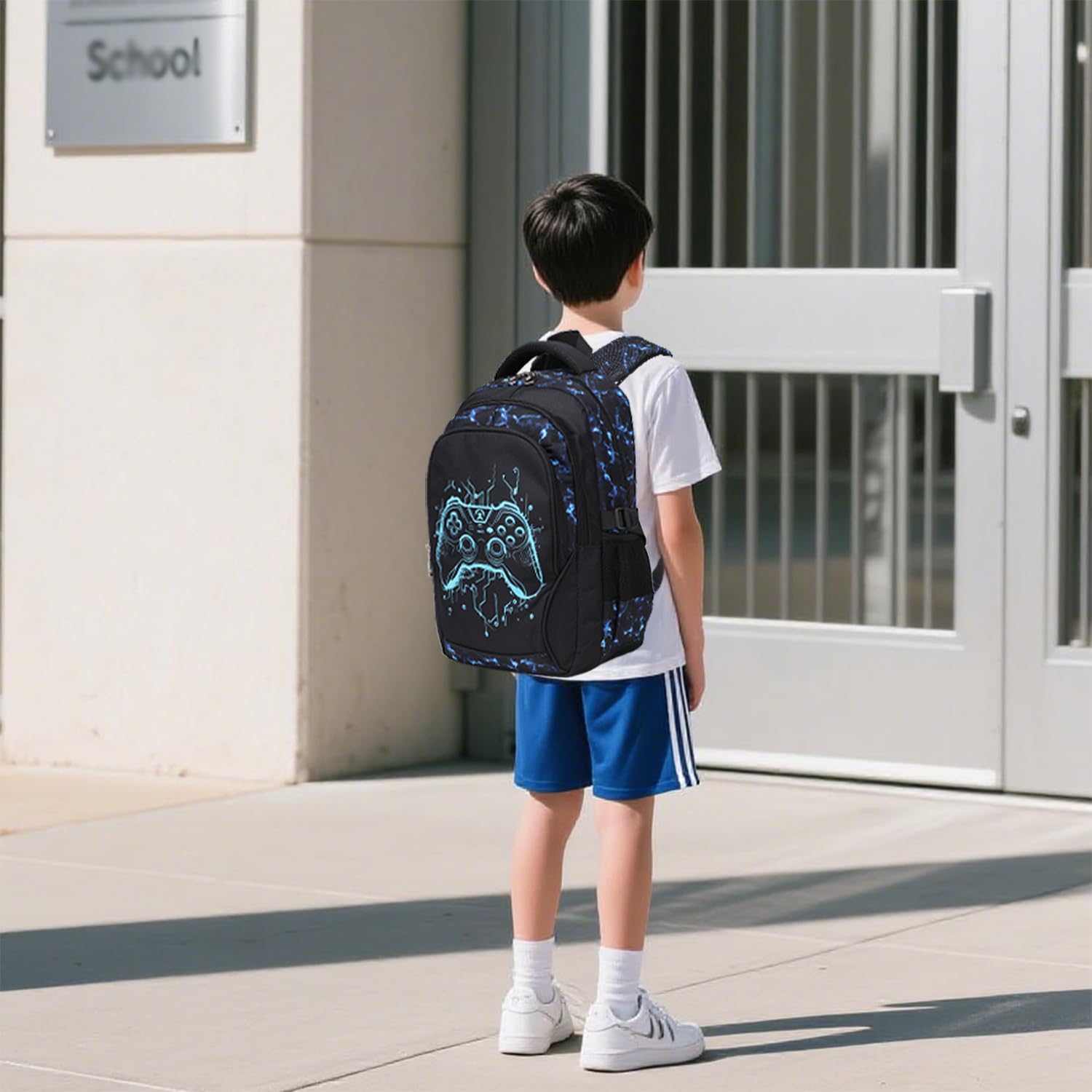Kimwadalh Mochilas Niños Adolescentes Mochila Escolare Niño Primaria y Secundaria 3 en 1 Juegos de Bolsas Escolares adecuado para la Escuela, Viajar, Senderismo