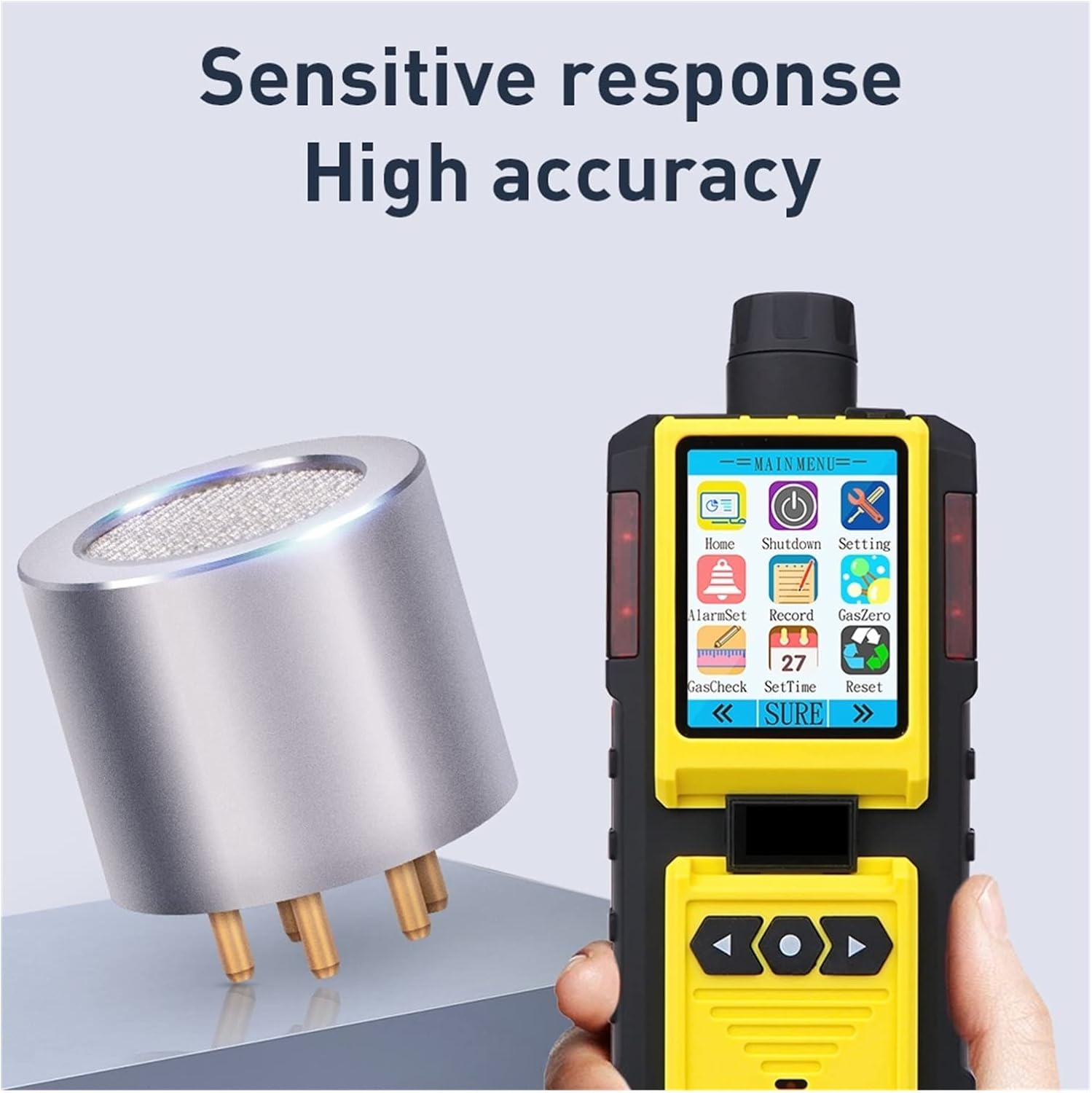 Air Quality Tester, Pumping Gas Detector Portable EX Combustible gas Four Alarm methods explosion-proof Alarm detector,Enjoy the Health Benefits
