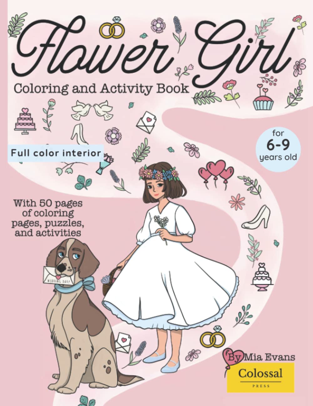Flower Girl Coloring Book - Flower Girl Gift from Bride. Wedding book for kids & great as wedding favors for kids.: Flower girl book with kids wedding ... wedding favors and kids table activities.