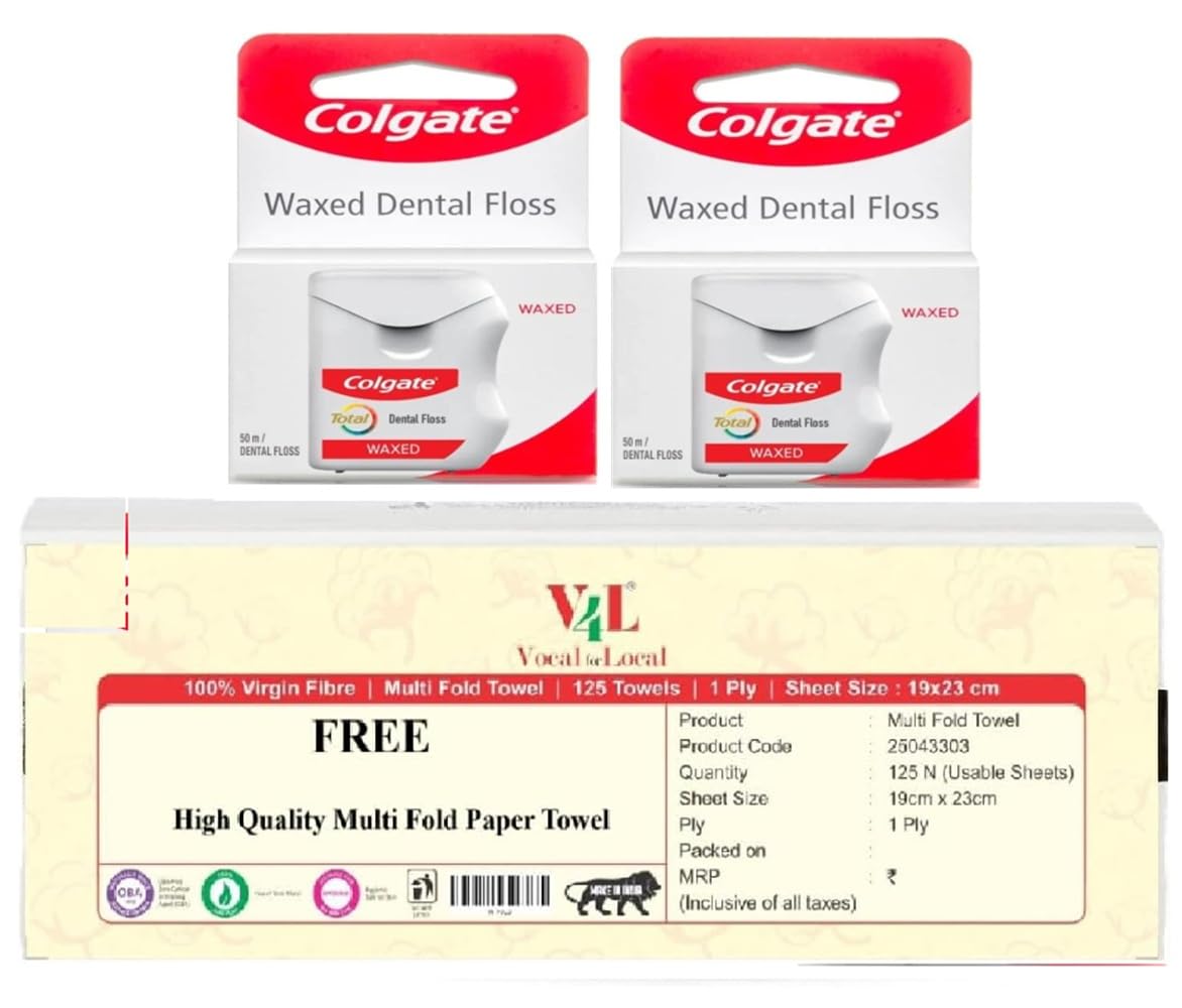 Colgate Charcoal Dental Floss, Mint - 2pk