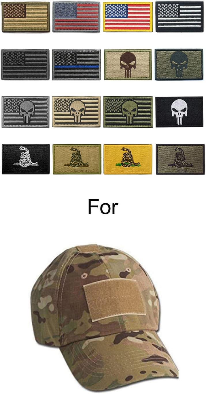 WZT Bundle 16 Pieces American Flag Tactical Morale Military Patch Set image 3