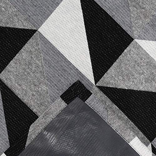 Tapete Dallas 1,35 m x 1,00 m antiderrapante - Preto