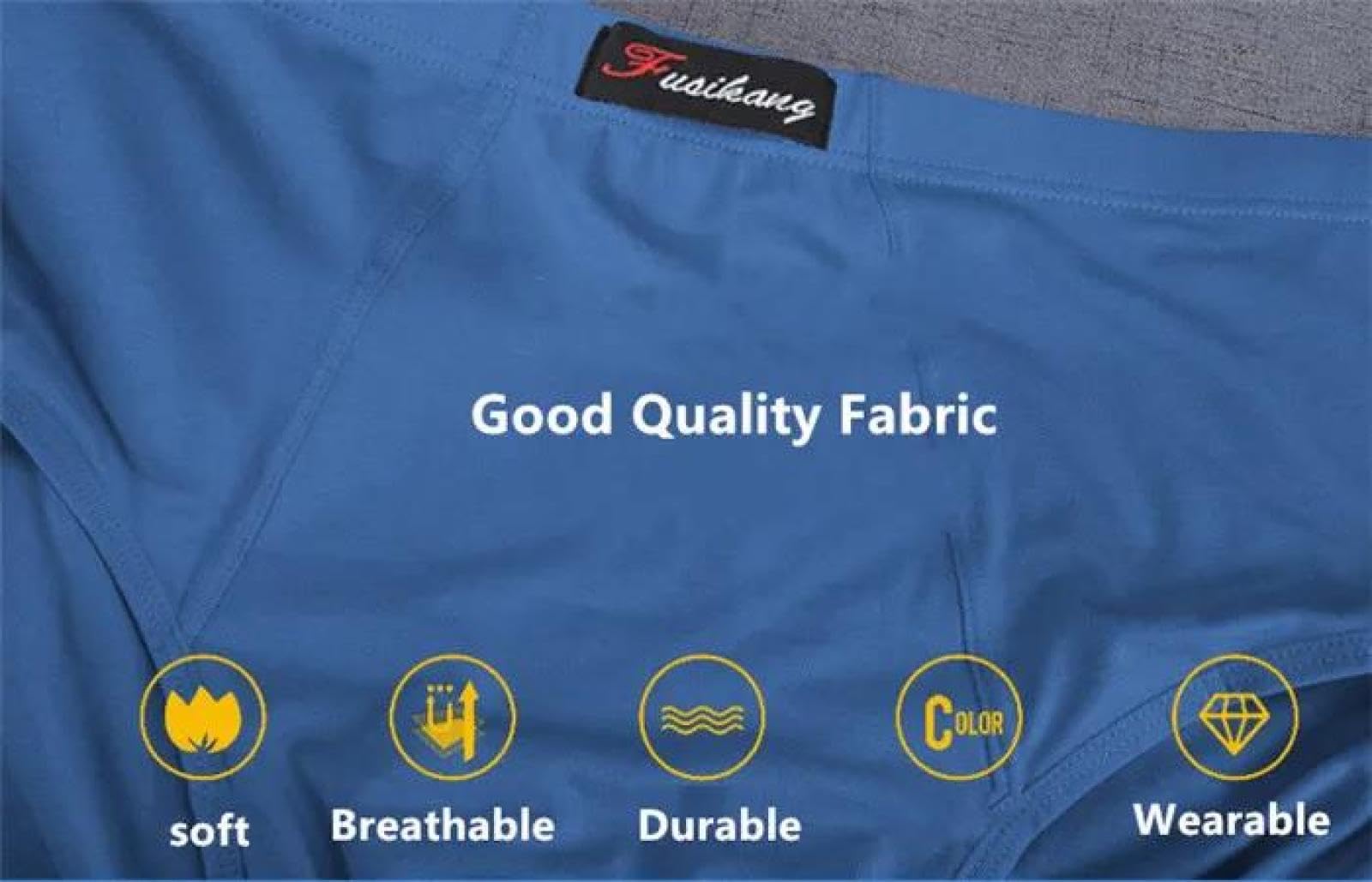 Boxer Hombre Calzoncillos De Algodón para Hombre, Cómodos, Modal, Cintura Media, Lisos, Elásticos, Transpirables, De Talla Grande