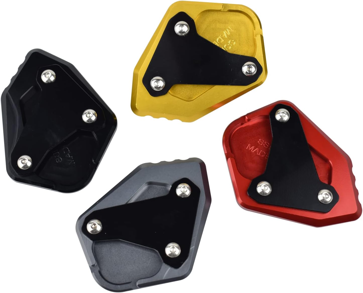 Motorcycle Aluminum Motorcycle Kickstand Foot Side Stand Extension Pad Plate Support Plate fit for Ho-nda Rebel CMX 1100 CMX1100 CMX-1100 Accessories 2021 2022 2023 2024 (Red)
