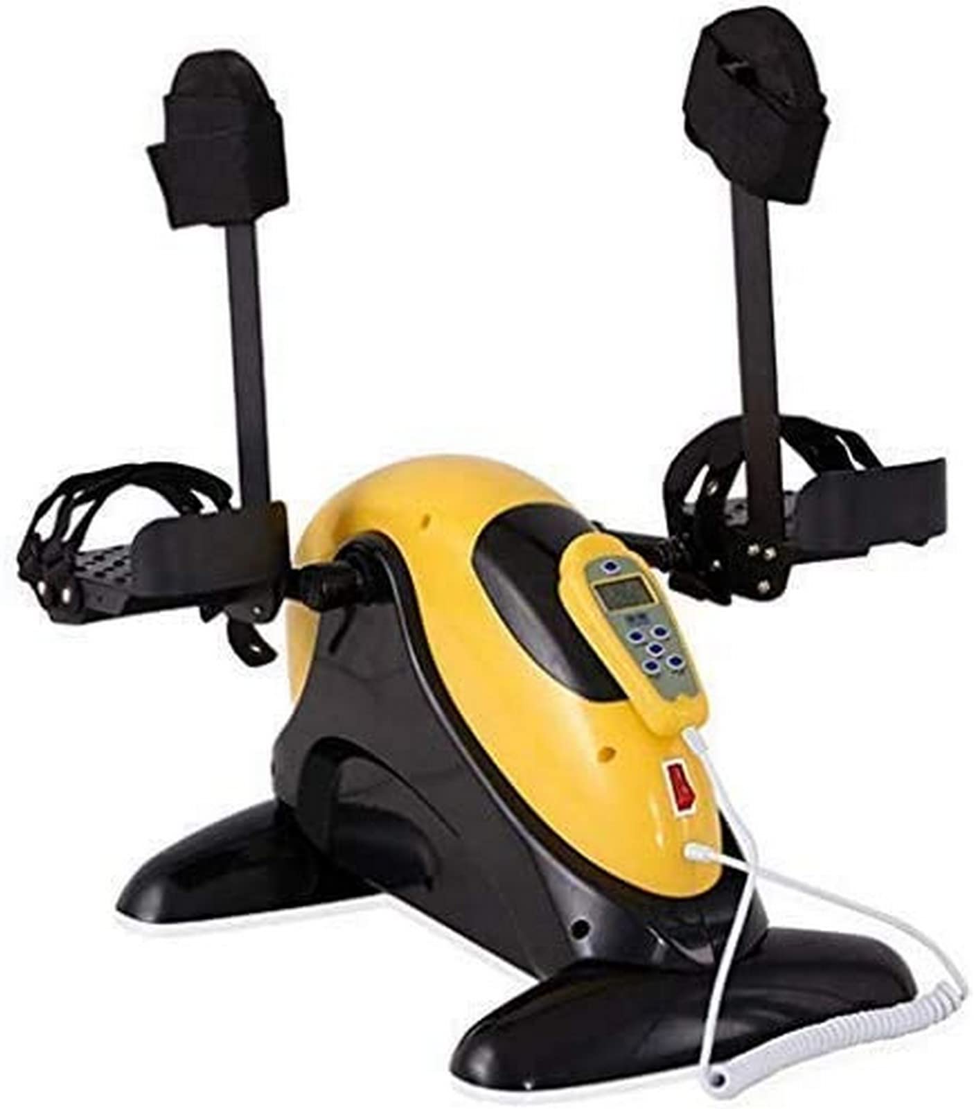 Portable Pedal Exercise Electric Pedal Exerciser for Seniors Rehabilitation Exercise, Portable Fitness Bike Upper and Lower Limbs Rehabilitation Machine, 5-Speed Timing, 4-Speed Ad