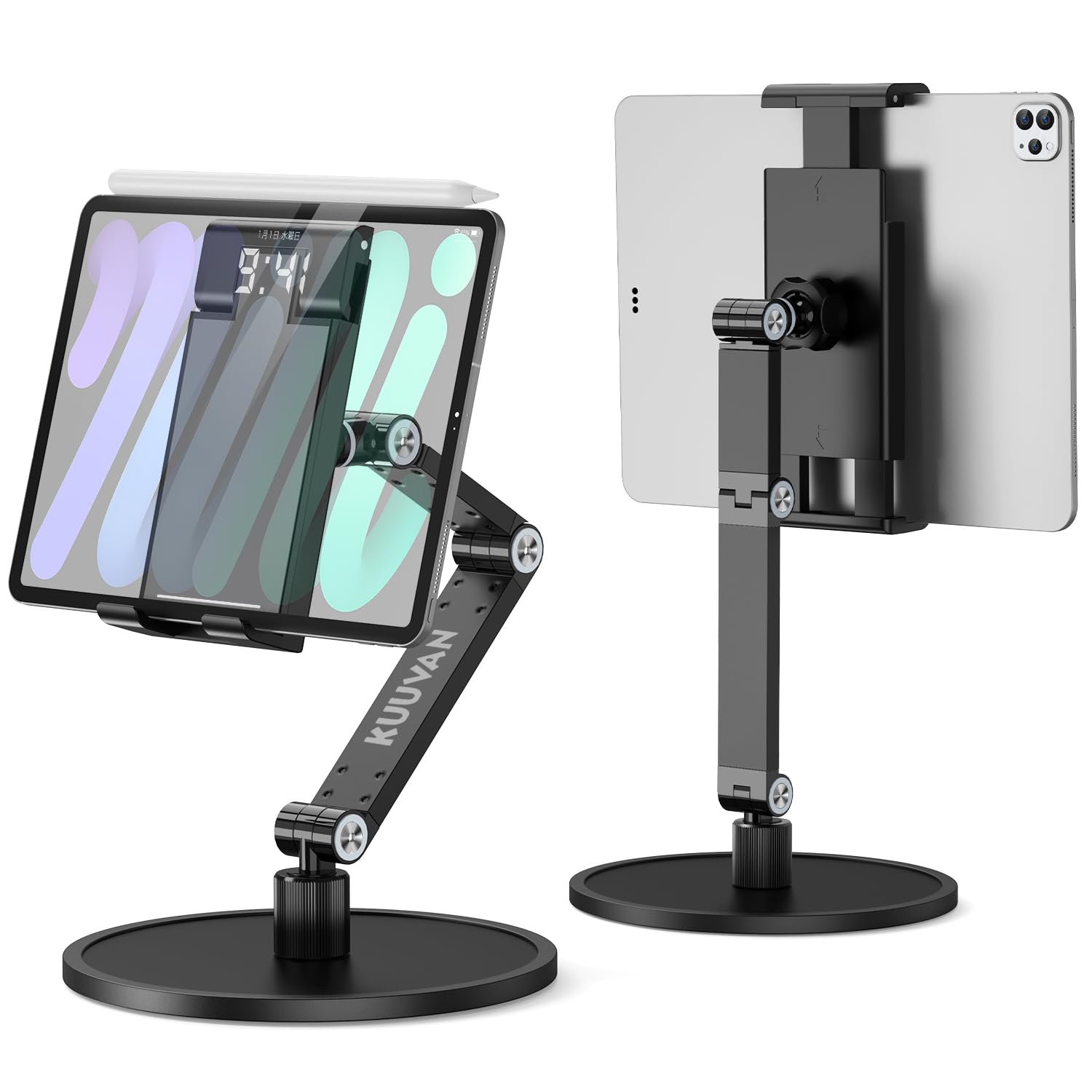 Amazon.co.jp: KUUVAN タブレットスタンド 卓上 アーム iPad置き台 360