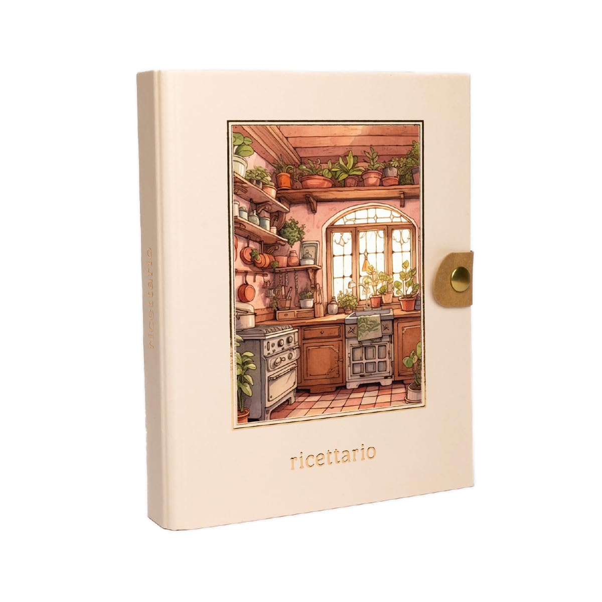 ALFABET - Ricettario Ad Anelli Da Scrivere, Scatola Regalo, Artigianale Italiano, Con Schede Tematiche, Carta Ecologica Stampata, Idea Regalo Per La Mamma, Per La Nonna, Per La Suocera, Cipria
