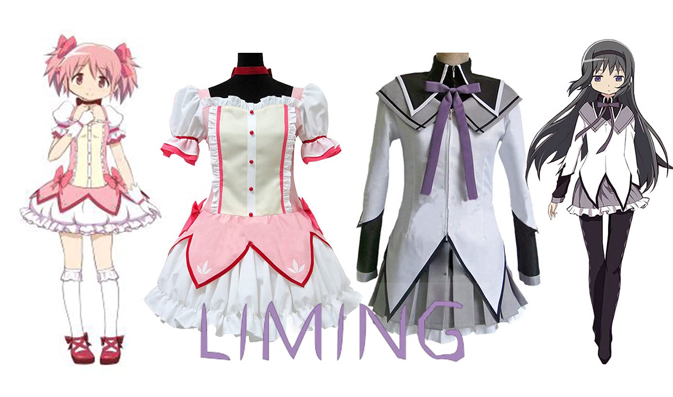 Amazon.co.jp: 魔法少女まどか☆マギカ コスプレ衣装 鹿目まどか 暁美 