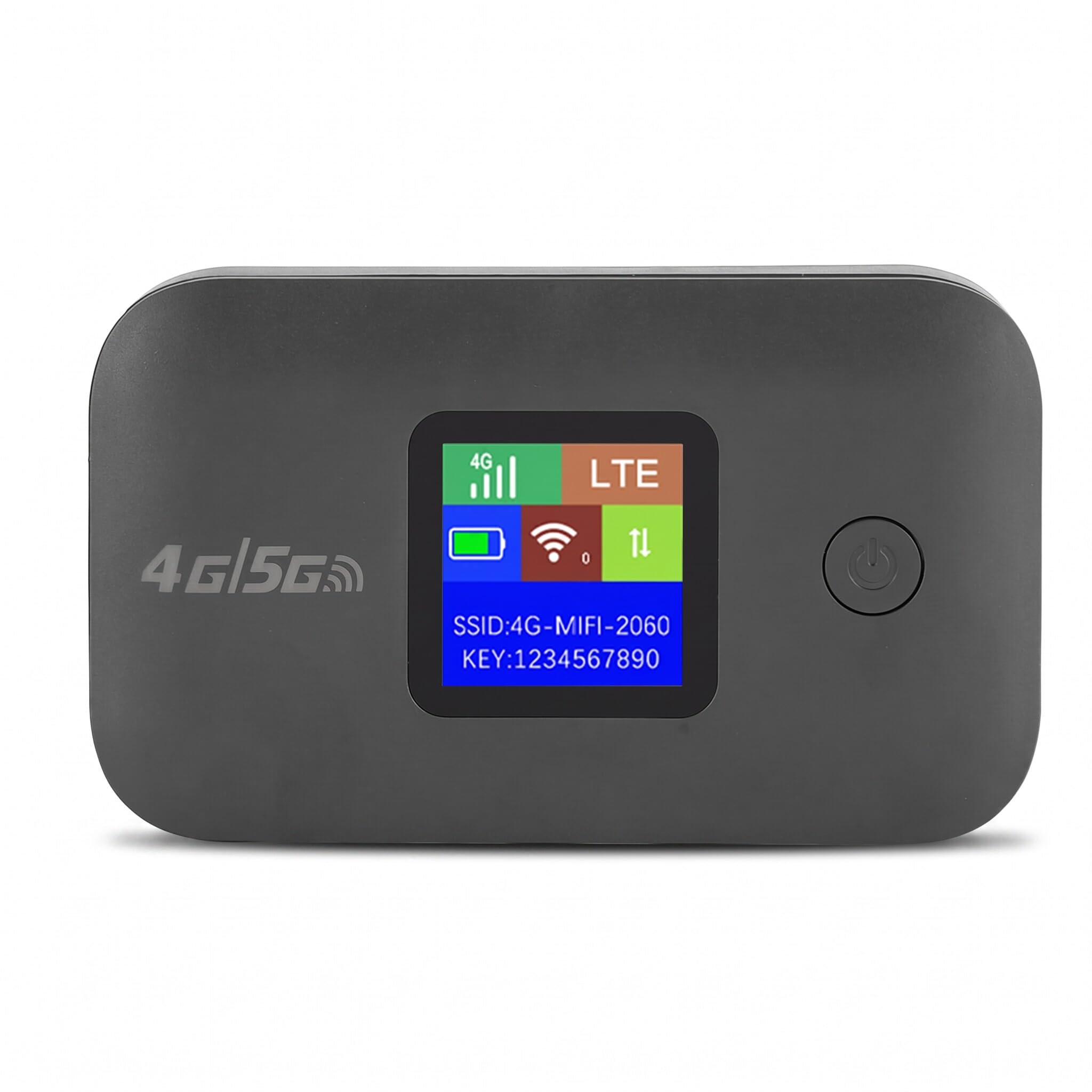 Router WiFi 4G LTE Portatile, Hotspot MiFi Mobile con Slot per Scheda SIM, Supporta 10 Dispositivi per Viaggiatori in Auto, Versione Europea