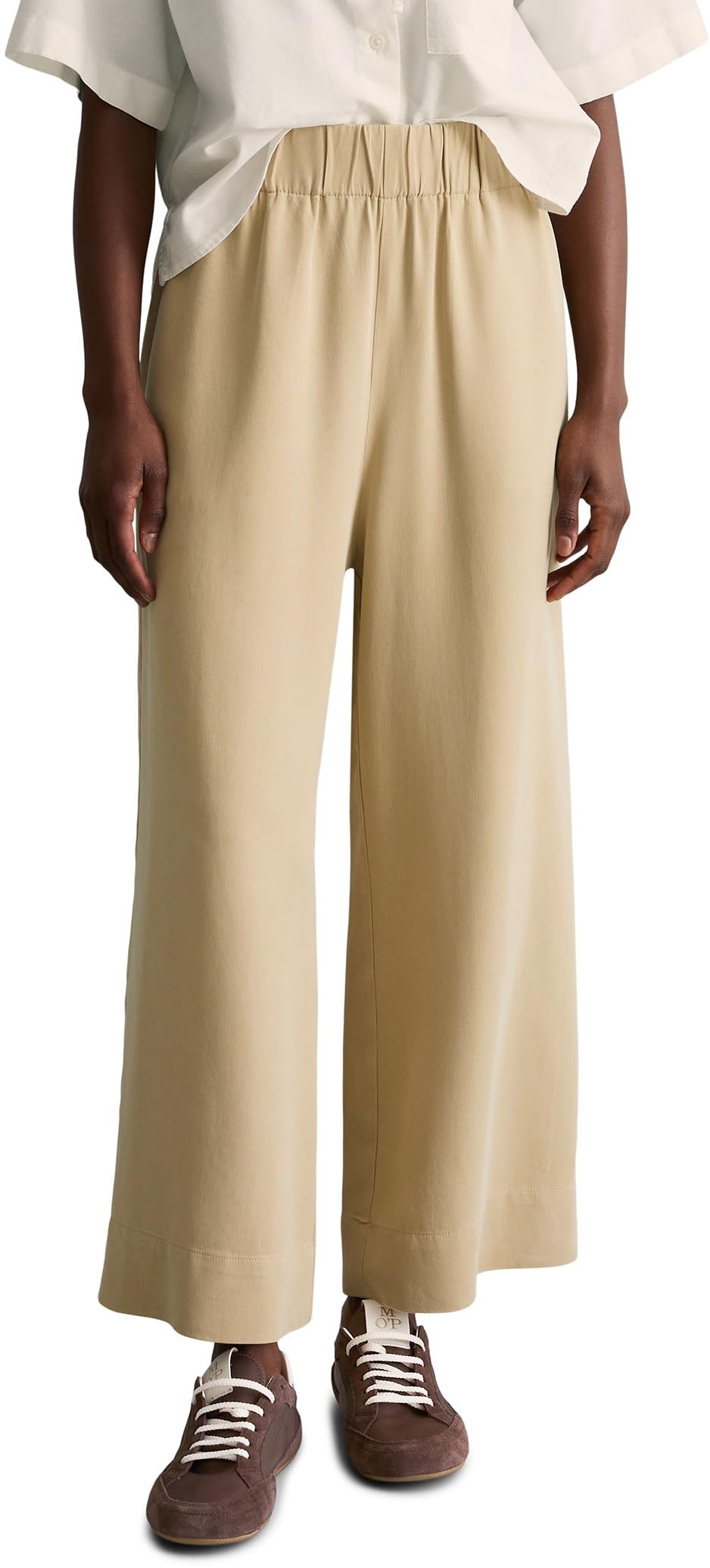 Marc OߴPolo Denim Damen Stoffhose mit elastischem Bund bequem