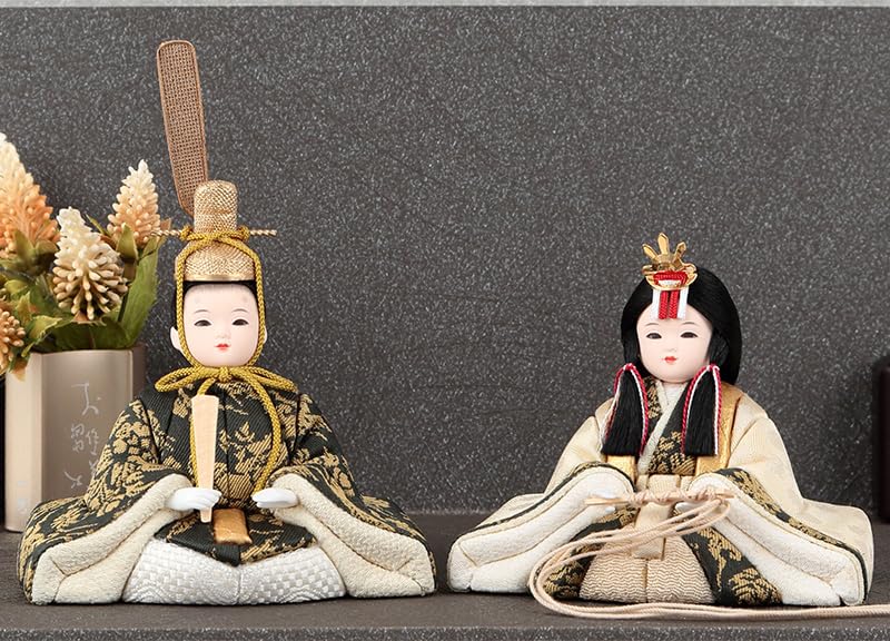 木目込人形　龍村織　平安雛　一秀作 木目込人形 龍村織 平安雛 一秀作