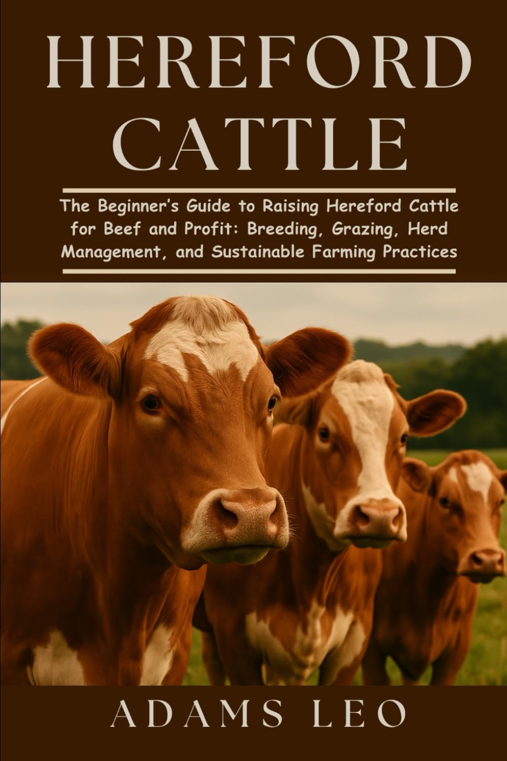 HEREFORD CATTLE: The Beginner’s Guide To Raising Hereford Cattle For Beef And Profit: Breeding, Grazing, Herd Management, And Sustainable Farming Practices