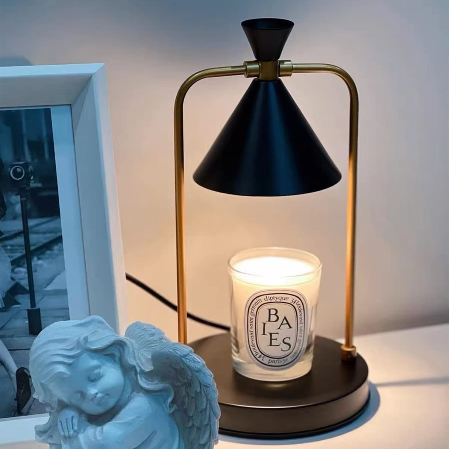 Top Candle Warmer, Candle Warmer Lamp with Timer, Electric Candle Warmer, Dimmable Candle Light, Candle Warmer Auto Shut Off, for Large and Small Jar Candles, Christmas Candle Warmer Home Decoration