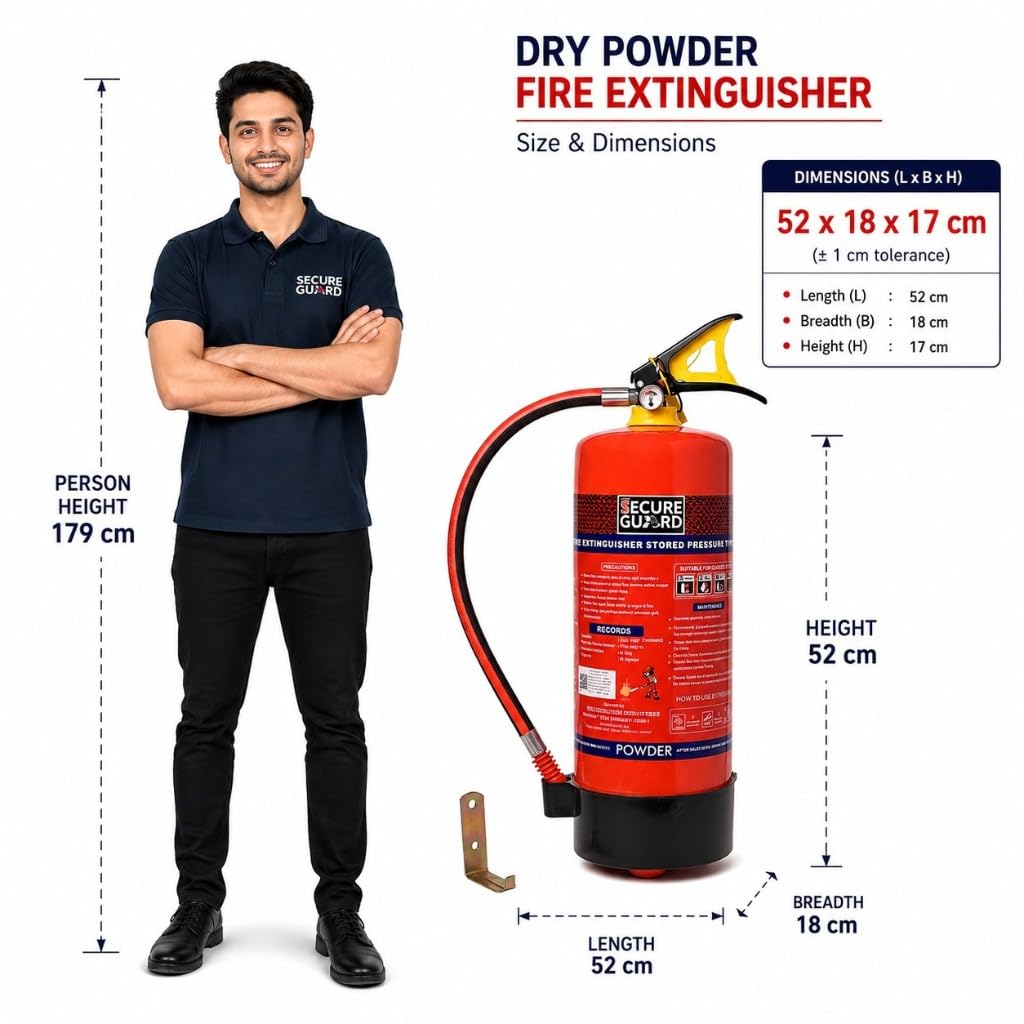 Secure Guard Fire Extinguisher - 6kg ABC Powder -5