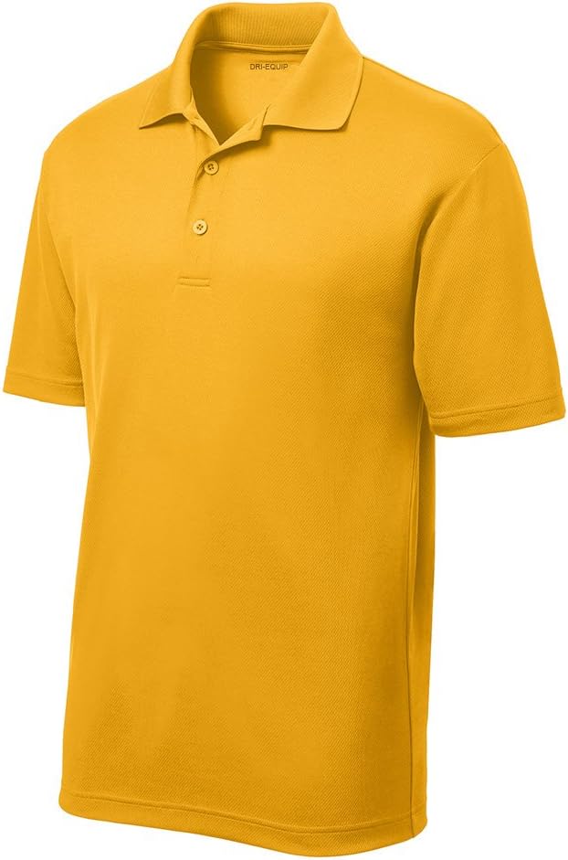 DRIEQUIP Moisture Wicking Mens Short Sleeve Polo Tee in XS-4XL