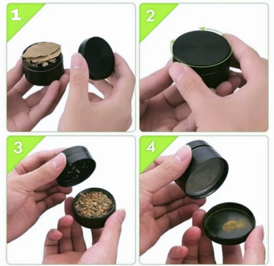 Metal Herb Grinder - Assorted Colors -4 Metal Herb Grinder - Assorted Colors -4