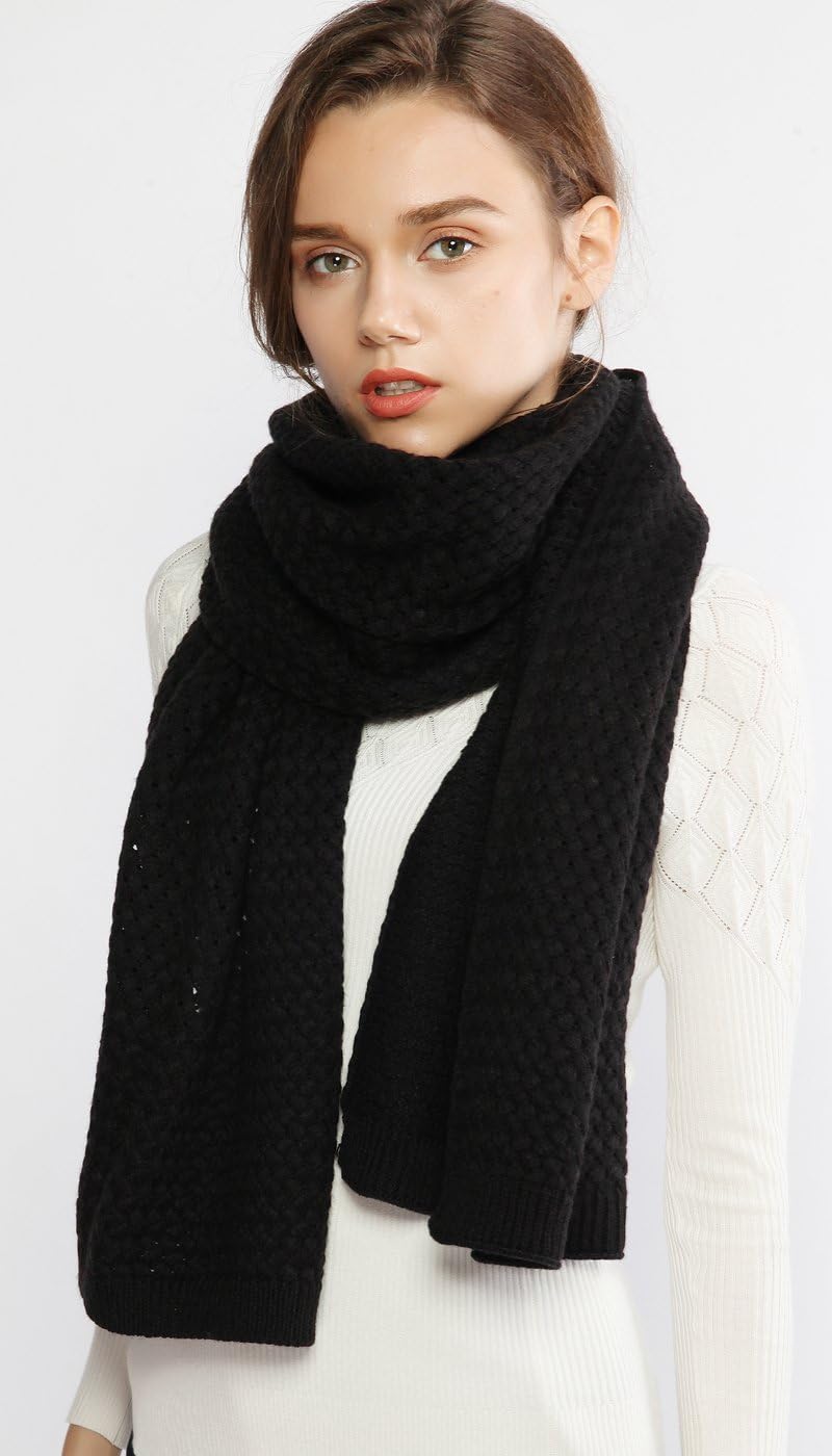 RIIQIICHY Winter Scarfs for Women Cold Weather Chunky Knit Scarf Warm Thick Scarf Long Large Oversized Scarves - Image 2