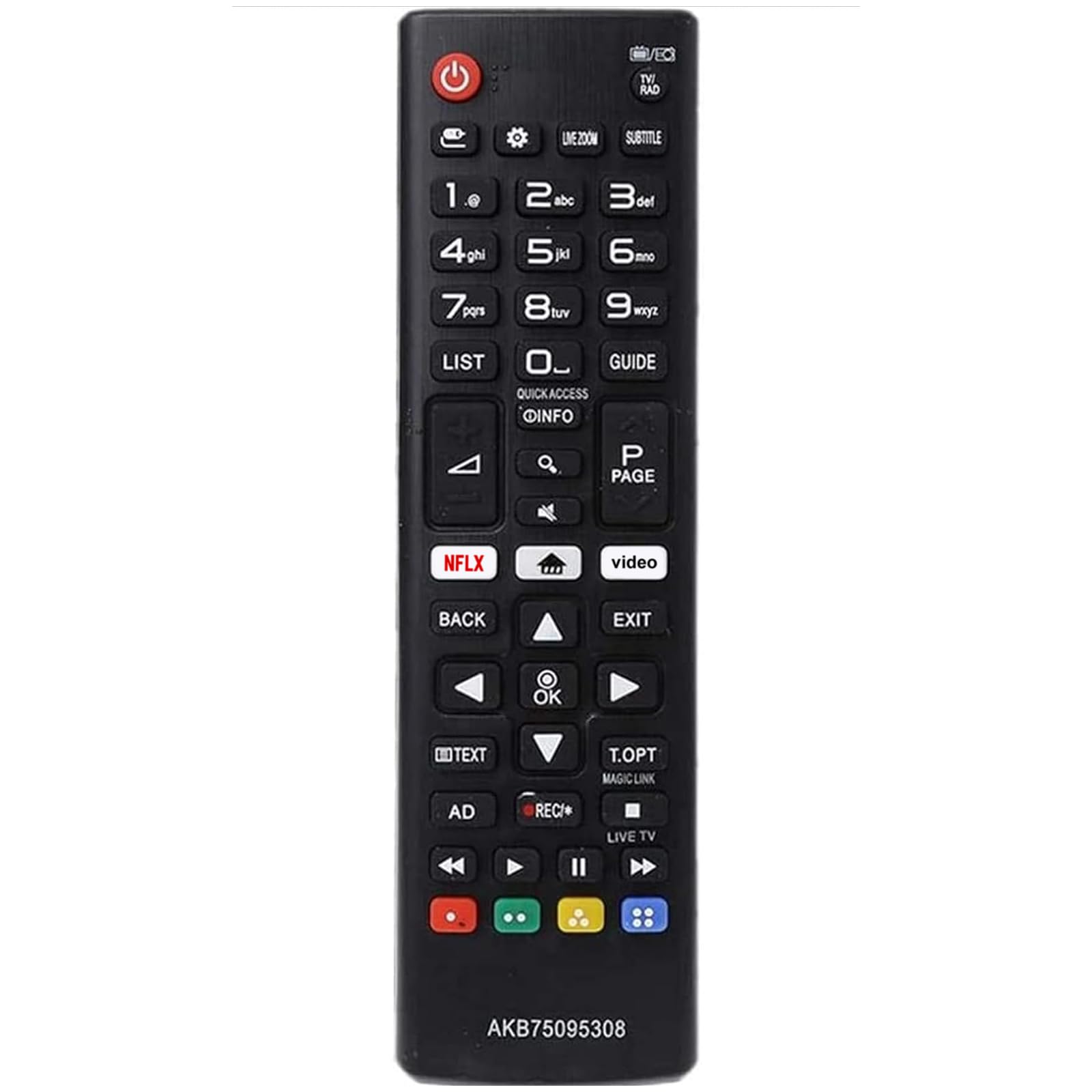 Universal Remote Control for All LG Smart TV LCD LED OLED UHD HDTV 3D 4K TVs AKB75095308