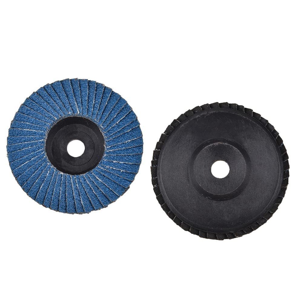 Disques à lamelles Bleus Plats for meuleuse d'angle, Trou de 10 mm, disques de ponçage de Rechange 75 mm