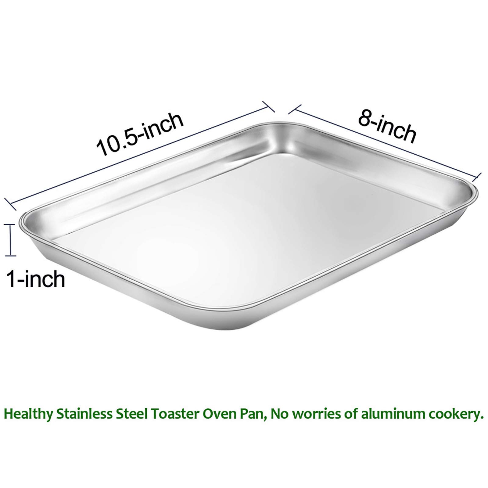 Toaster Oven Tray with Rack Set, E-Far 