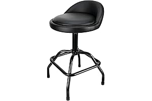 Performance Tool W85011 Adjustable Height Bar Stool with Back Support