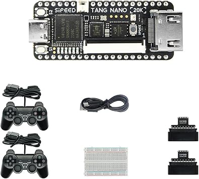 Sipeed Tang Nano 20K FPGA Development Board, Open Source RISCV Linux Retro Game Player with 64Mbits SDRAM 20K LUT4, Single Board Computer Support microSD RGB LCD LED JTAG HDMI Port Tang Nano 20K Kit