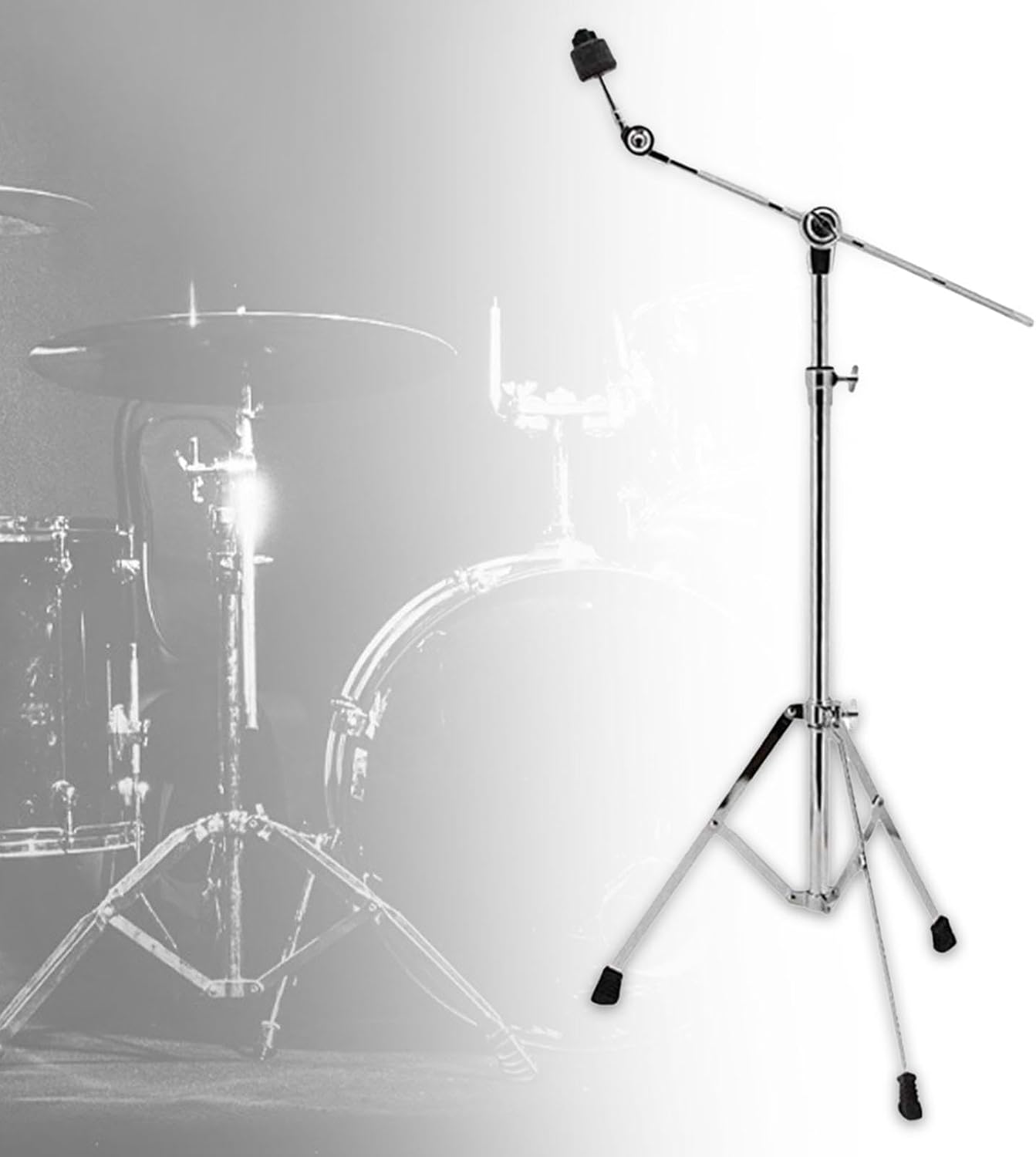 Simhoa Floor Cymbal Stand Holder Triangular Stand Foldable Percussion Instrument Parts Holder