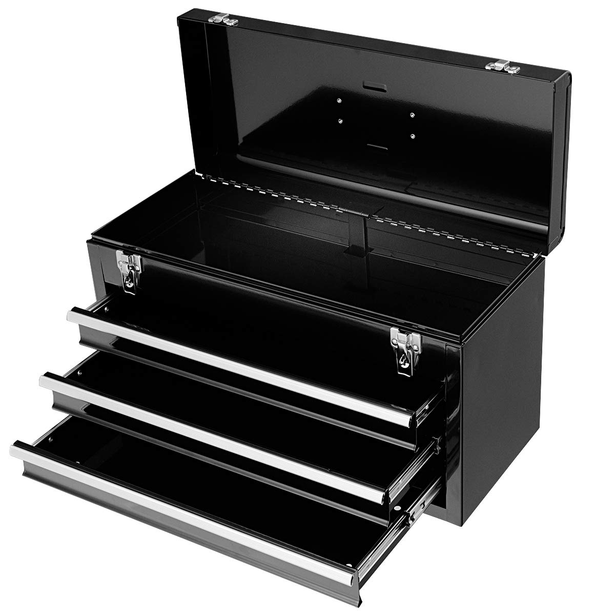 COSTWAY Portable 3 Drawers Tool Chest Box Storage Garage